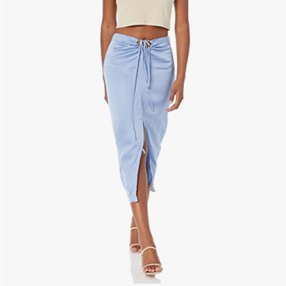 Astr Dresses & Skirts - ASTR Robin Cutout Midi Skirt Blue Size Medium